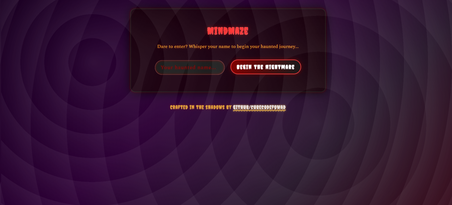 MindMaze riddle game interface